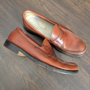 VINTAGE Handmade Arnold's Boot Shops New Haven Leather Loafers